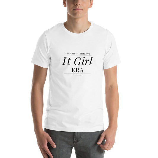 IT GIRL ERA Tee in Solid White Blend, front view